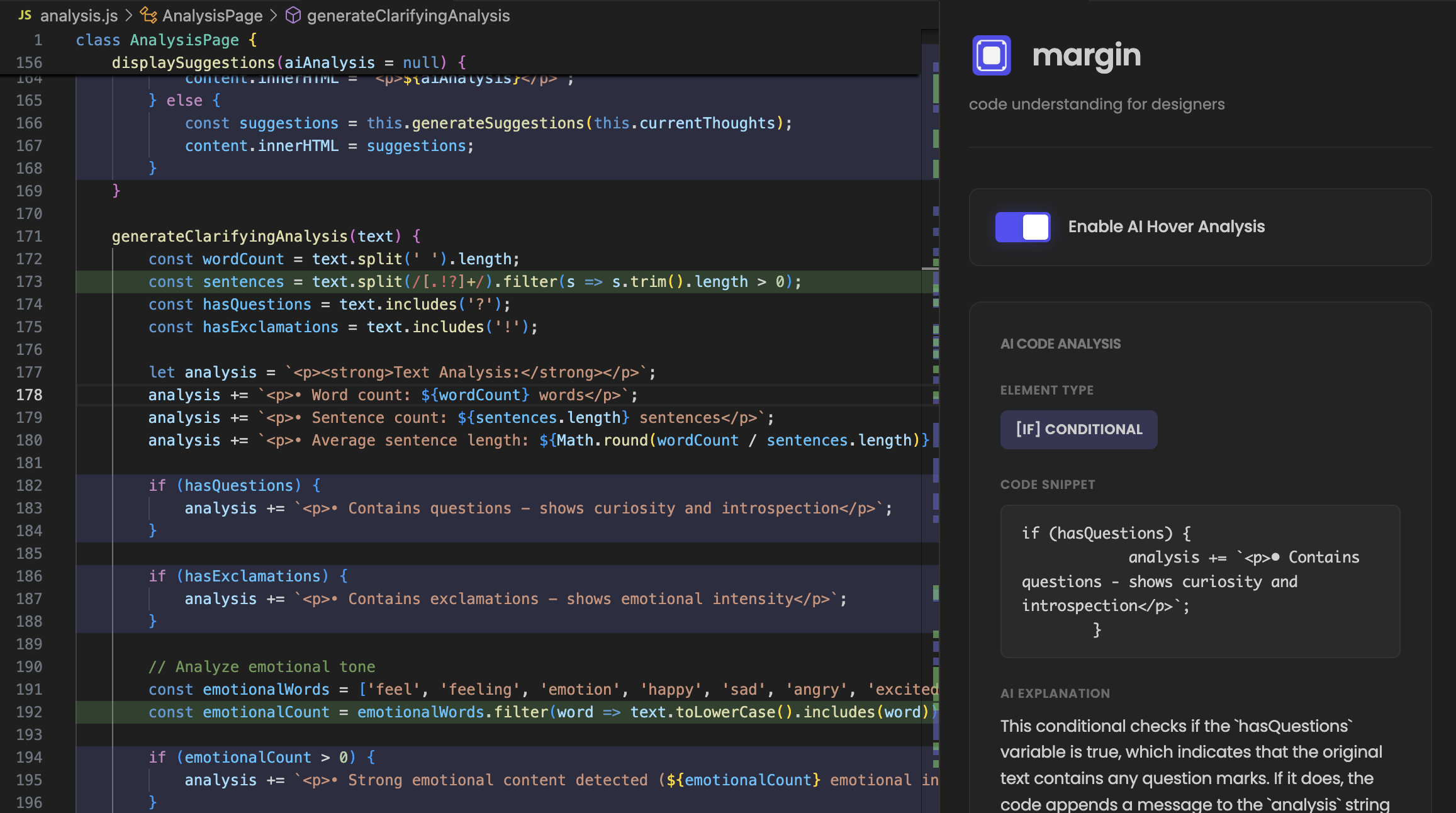 Margin Preview